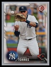 2016 Bowman Draft #BD-160 Gleyber Torres Paper Base Set Card New York Yankees
