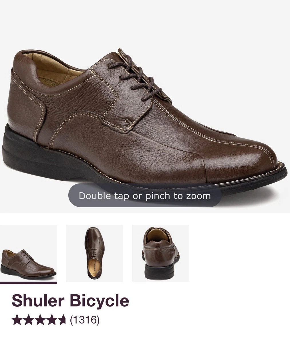 Johnston & Murphy Shuler Bicycle 20-7223 Sz 9.5M Johnston & Murphy Size 9.5 M Shuler Bicycle Sheepskin Oxford  main image 3