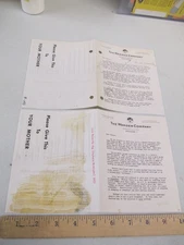 OVALTINE Captain Midnight 1953 Secret Squadron (2 diff) premium paper MUG OFFER