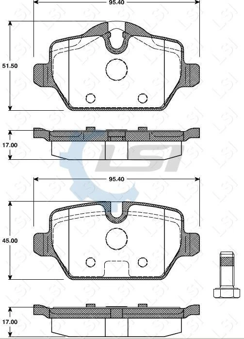 Pastillas de freno traseras Bendix y rotores de disco + sensor para BMW 118i 120i 320i E87 E90 Foto 4 de 4