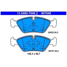 Satz Bremsbeläge Bremsklötze vorne für BMW 3-er E30 5-er E28 6-er E24 | 23968