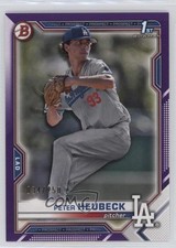 2021 Bowman Draft Purple 34/250 Peter Heubeck #BD-146 19fv
