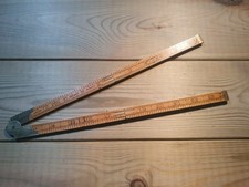Vintage Rabone No1377 Folding Rule 2ft Old Woodworking Tools Carpentry Tool Box