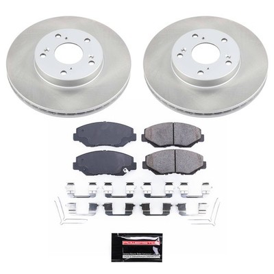 PowerStop OE Stock Replacement Low-Dust Ceramic Brake Pad and Rotor Kit