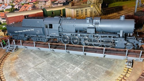 MBW Spur1 Dampflok BR 52 4885 - Grau Ep.2 Rbd Dresden - Bw Friedrichstadt in NEM | Condition: Gebraucht