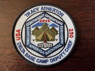 2026 National Jamboree Scouting America BSA Delta Base Camp Patch Tracy Atherton