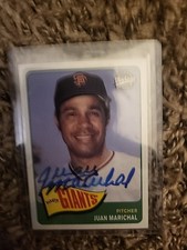 Autographed JUAN MARICHAL 2003 UPPER DECK VINTAGE card #95 