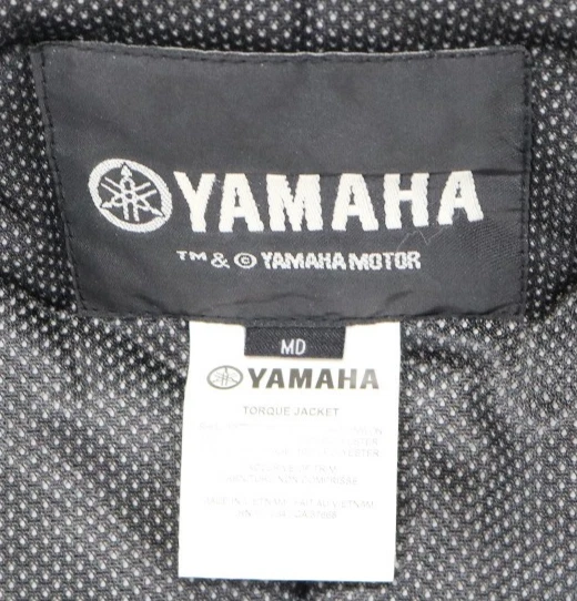 Chaqueta de moto de nieve Yamaha para hombre M azul negro blanco reflectante Torque FXR cremallera usada en excelente estado Foto 4 de 4