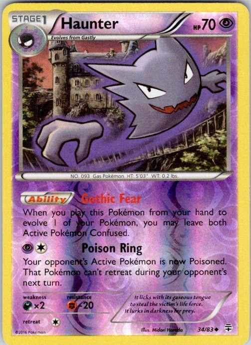 Haunter Reverse Uncommon Generations 34/83 MP