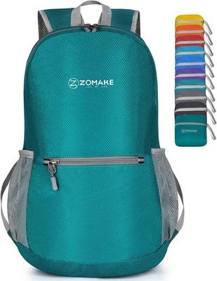 20L Lightweight Outdoor Backpack - Packable and Water Resistant in Lake Green