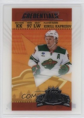 2024-25 Upper Deck Credentials Acetate Retro Ticket Access Kirill Kaprizov 0is9