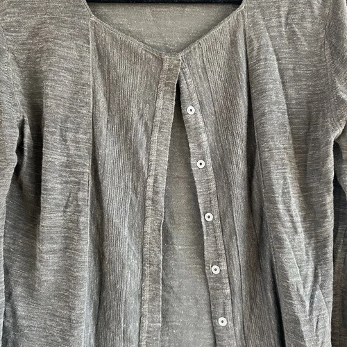 Hobbs Linen Blend Cardigan Women’s 14 Green Square Neck Lightweight - Picture 4 of 8