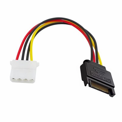 K29 SATA auf Molex 4-Pin Adapter Kabel 15cm Strom Kabel für HDD SSD PCs Netzteil