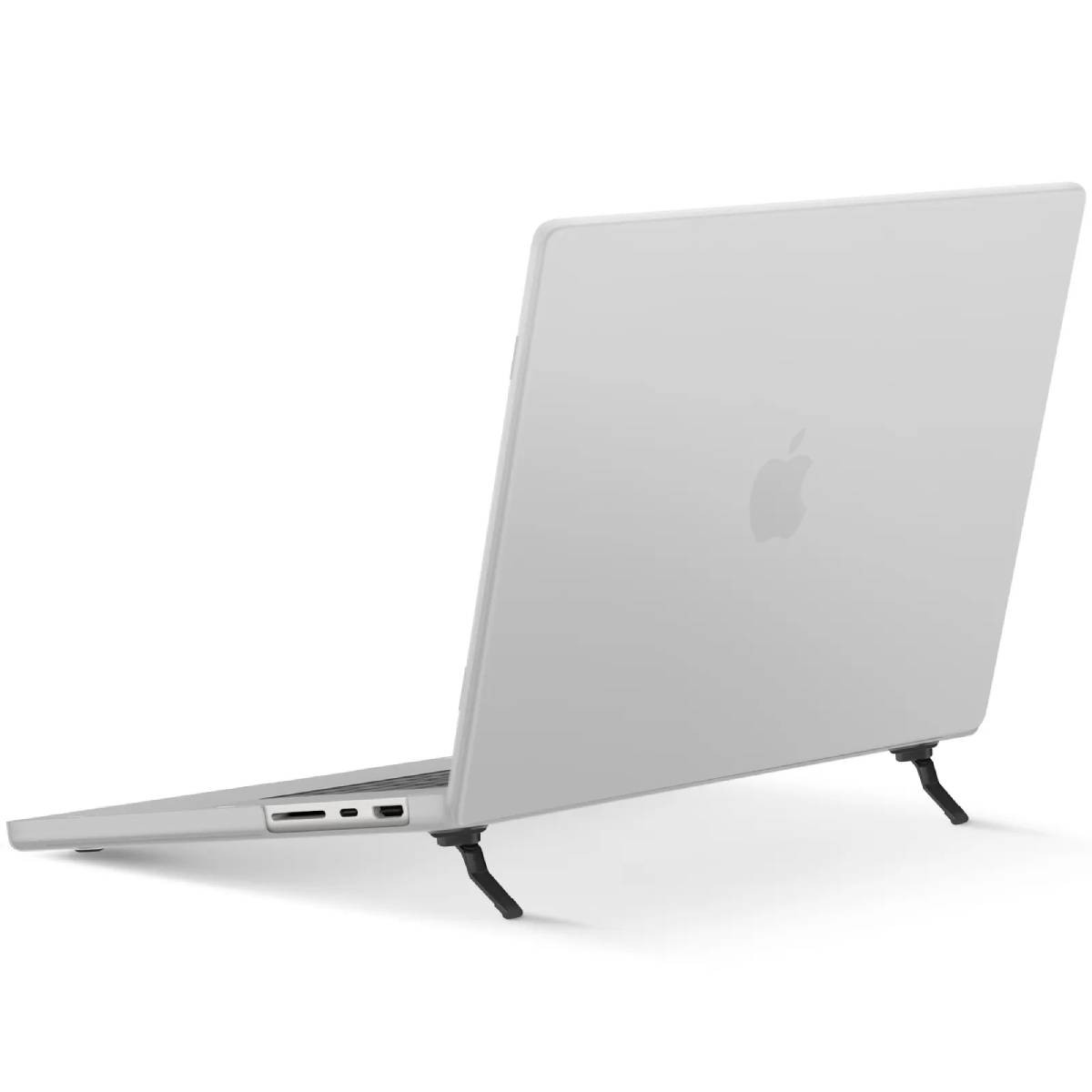 Coque de protection MacBook Pro 16 2023 avec béquille pour bureau mobile