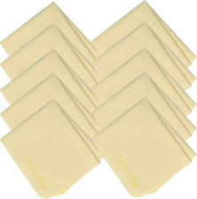 10 Pack 6" X 7" Premium Thick Microfiber Eyeglasses Cleaning Cloth for Glasses,S