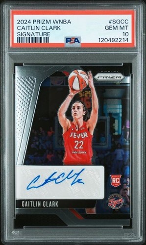 PSA 10 - 2024 Panini Prizm WNBA CAITLIN CLARK RC AUTO #SGCC (2214)