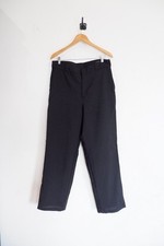 Prada Triangle Logo Patch Wool Mohair Wide Leg Pants 2022