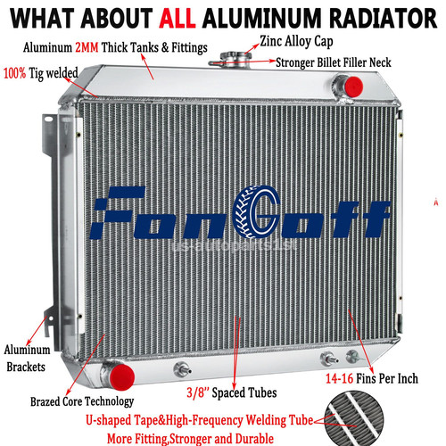 3-Row Radiator For 68-72 Dodge Charger Coronet Plymouth Satellite Road Runner AT