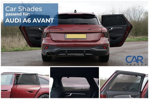 Sonnenschutz FüR Audi A6 Avant (C9) Ab Bj. 2025, Blenden 2-Teilig Hintere TüRen-image