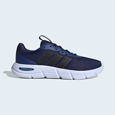 Adidas Cloudfoam Flex Men's Low Top Mesh Lace-Up Sneakers Shadow Navy