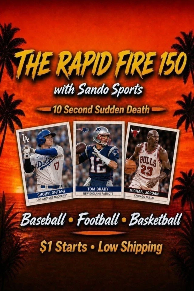 The Rapid Fire 150 with Sando Sports Baseball Football & Basketball!