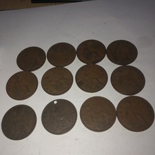 12 GEORGE V : PENNIES: VARIOUS DATES: See Photos for Detail : Lot 106