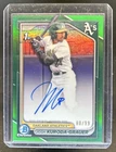 2024 Bowman Draft Josh Kuroda-Grauer Chrome Auto Green Refractor 1st #/99