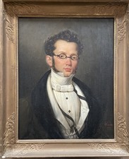 PORTRAIT NOBILITY 73x60 oil signed Hugues FOURA 1830 GROS La Rochenegly