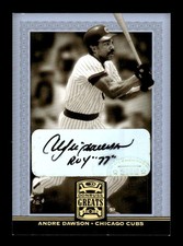 2005 Donruss Greats #3 Andre Dawson Signature Gold HoloFoil