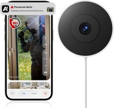 4MP/2K Window Cameras for Home Security, WiFi Indoor Security Camera with Blackl