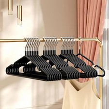 10pc Metal Clothes Hangers Non-Slip Heavy Duty Space Saving Traceless Coat Rack