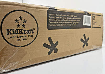 Kidkraft Transportation Station Train Set & Table #17564- New In Sealed Box