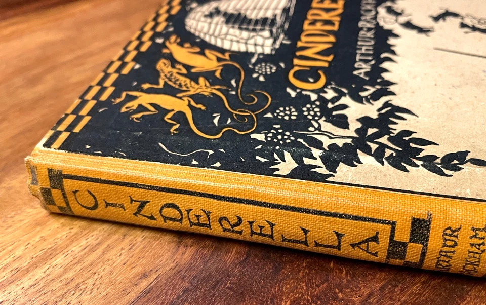 1st Edition Cinderella 1919 ~ Rare Arthur Rackham Illustrated Classic Fairy Tale Foto 3 de 4