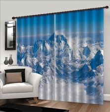 3D Snow Mountain ZHUA2827 Photo Curtain Window Blockout Fabric Amy 2023