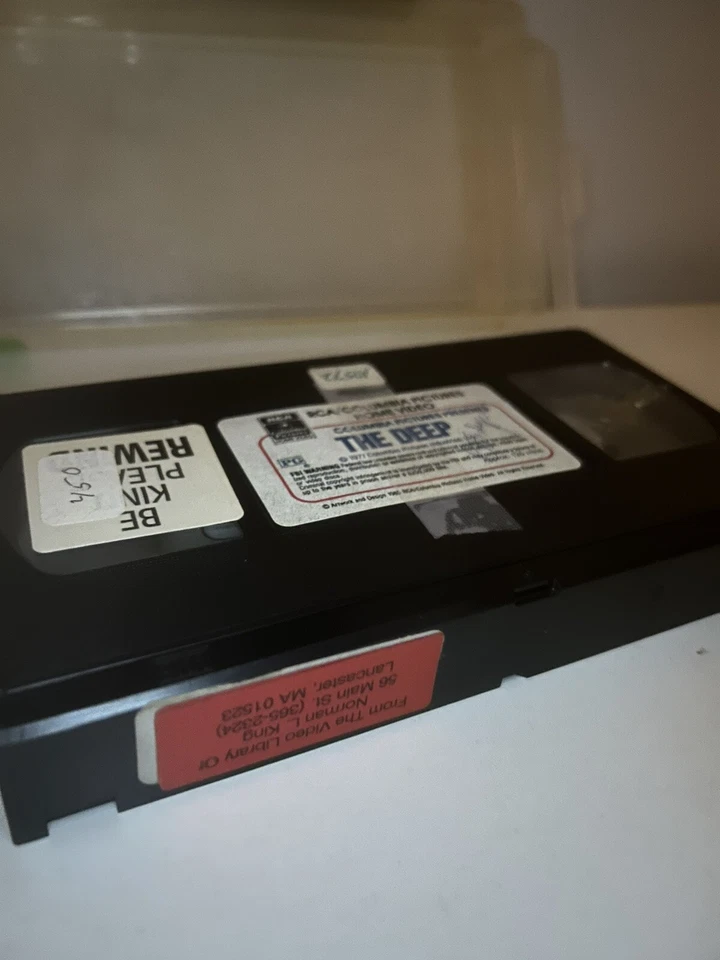 The Deep (EX-RENTAL VHS) RCA Columbia Rare 1983 Print! Nick Nolte W/ Case Foto 2 de 4