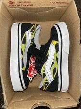 Vans Old Skool Slime Flame Toddler Size 4