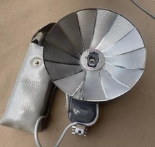 Tilt-A-Mite Honeywell Vintage Folding Fan Camera Flash With Case, NICE