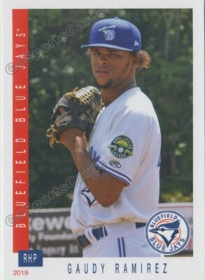 2019 Bluefield Blue Jays Gaudy Ramirez RC Rookie Toronto