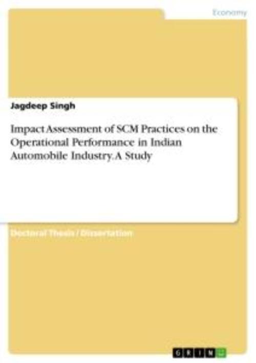 Thumbnail - Jagdeep Singh | Impact Assessment Of Scm Practices On The