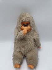 Vintage 1978 GONGA Gorilla Thumb Sucking Monkey Plush Russ Berrie 8"Tan