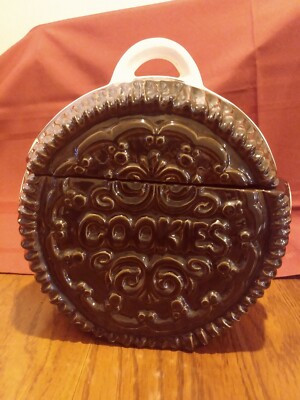 保存容器・ケース VINTAGE 1970s Nabisco Oreo Cookie Jar Vintage Nabisco Classic Collection Stacked Oreo Cookie Jar w
