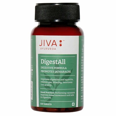 JIVA AYURVEDA DigestAll (120 Tablets) Free Shipping World Wide