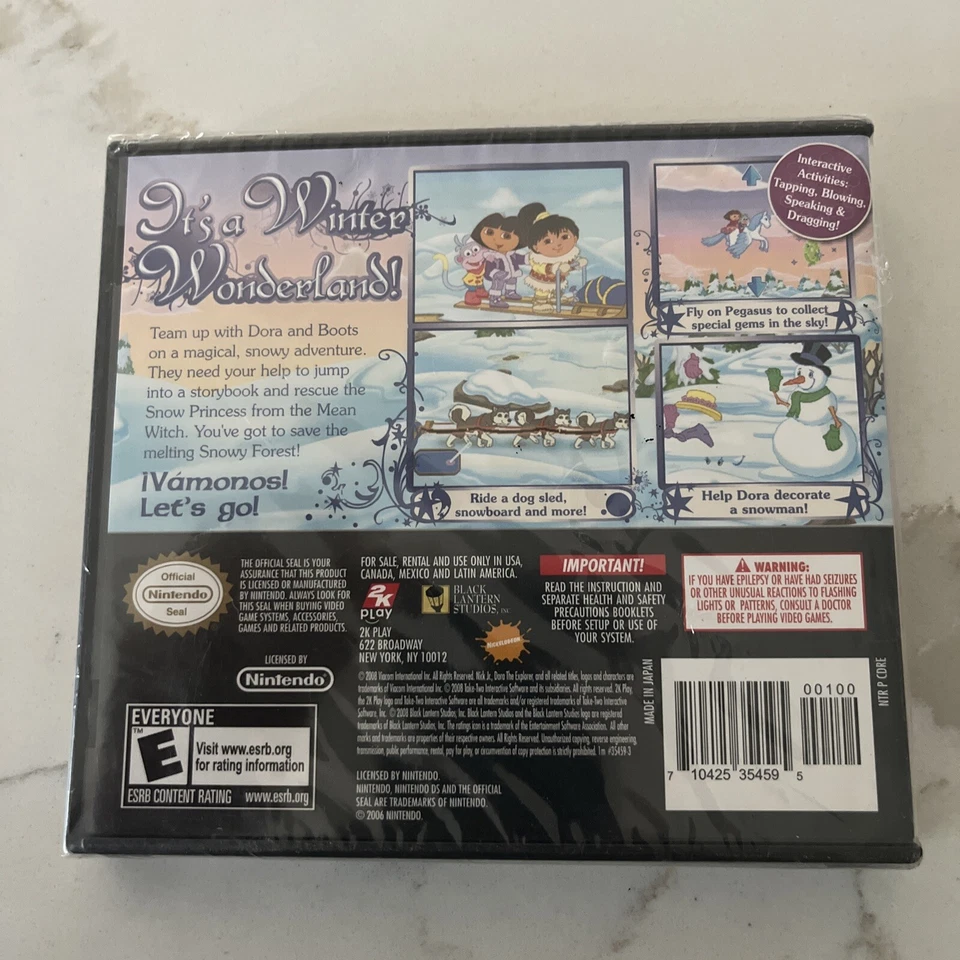 Dora la Exploradora Dora Saves the Snow Princess (Nintendo DS, 2008) ¡NUEVO Y PRECINTADO! Foto 2 de 3