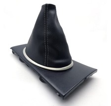 Manual Shifter Shift Boot Pvc Leather For Honda Civic 01-05 Gray Stitch