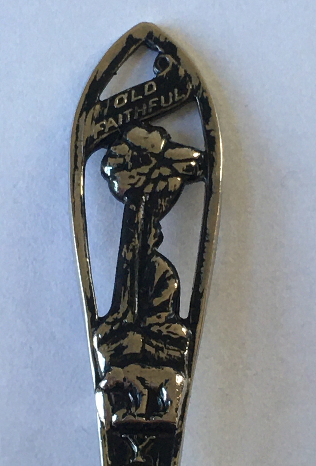 Old Faithful Yellowstone National Park Vintage Souvenir Spoon Collectible