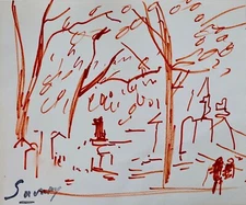 Robert Savary - Original Drawing - Felt - The Place