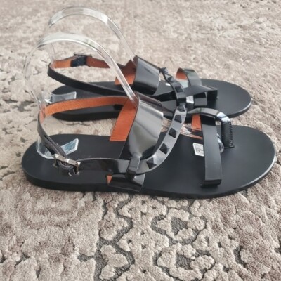 サンダル VALENTINO GARAVANI Men Sandals Black 6Y2S0J93MYC 0NO Valentino Garavani Slides Size 12 US
