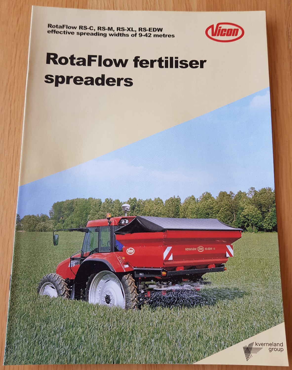 KV VICON ROTAFLOW FERTILISER SPREADER SALES BROCHURE | eBay UK
