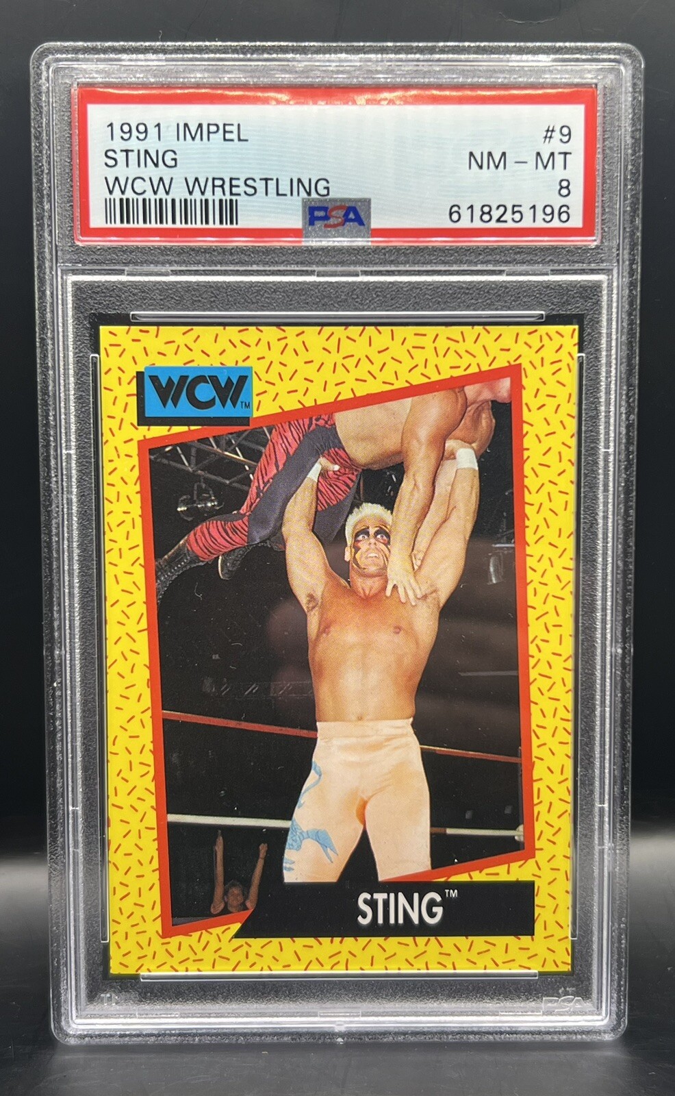 STING 1991 Impel WCW WRESTLING #9 PSA 8 NM-MT 🔥