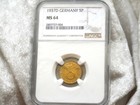 NGC MS-64 NAZI GERMAN SWASTIKA 1937-D 5 ReichsPfennig COIN 3rd-REICH MINT UNC! — photo 2